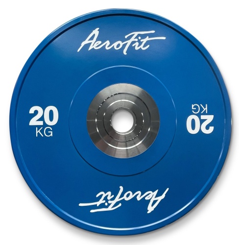 AFBDC20 Бамперный диск для кроссфита AeroFit 20 кг, голубой