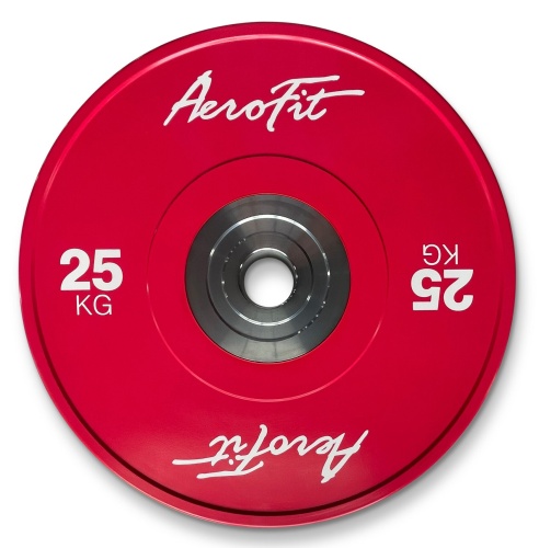 AFBDC25 Бамперный диск для кроссфита AeroFit 25 кг, красный