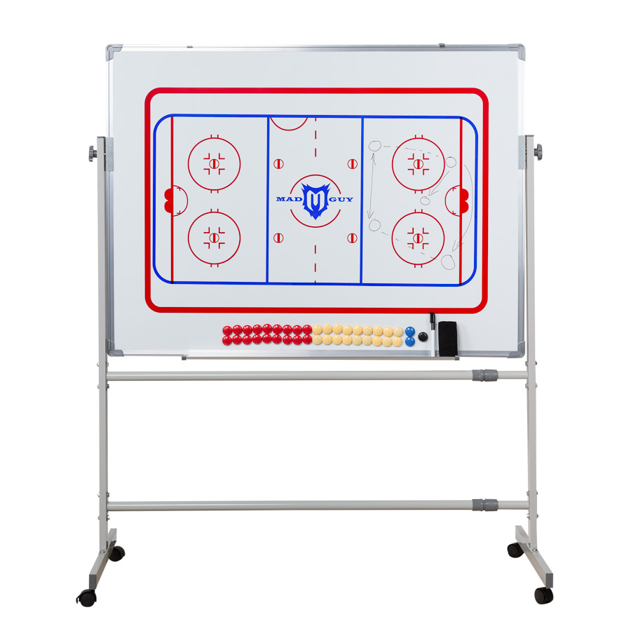 Доска тактическая хоккейная на колесах 90 x 120см MAD GUY