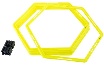 Набор шестиугольных напольных обручей Agility Hoops JA-216, 6 шт.