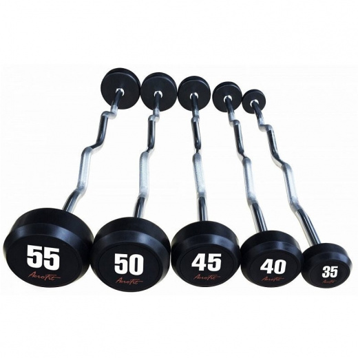 AeroFit AFBZ35-55 набор изогнутых обрезиненных штанг