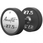 AeroFit AFPUDB27.5-37 набор полиуретановых гантелей, 27,5-37,5 кг, 5 пар, шаг 2,5 кг
