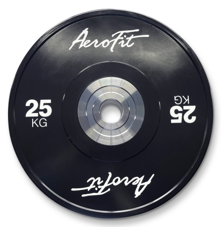AFBD25 Бамперный диск для кроссфита AeroFit 25 кг, черный