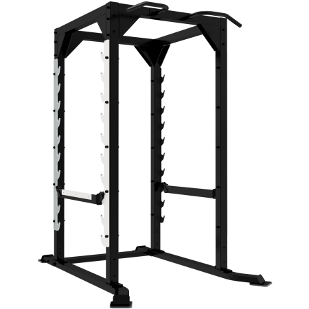 SL7009+SL7009OPT Силовая рама повышенной прочности Sterling для жимов и приседов + опция для хранения дисков