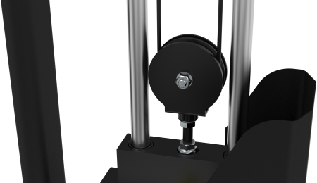 ES7030 Двойная регулируемая тяга ENCORE 2х77 кг, частичное зачехление весового стека
