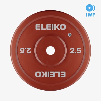 Диски технические сертифицированные Eleiko IWF Weightlifting Technique Plate 2.5-5 кг