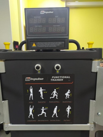 Многофункциональный HIIT тренажер двойная регулируемая тяга, с воздушным сопротивлением HSP-PRO-001