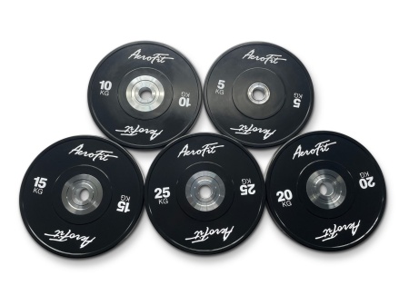 AFBD25 Бамперный диск для кроссфита AeroFit 25 кг, черный