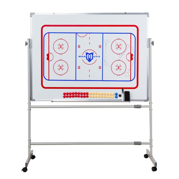 Доска тактическая хоккейная на колесах 90 x 120см MAD GUY
