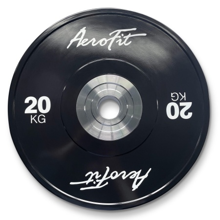 AFBD20 Бамперный диск для кроссфита AeroFit 20 кг, черный