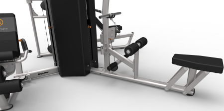 ES3000 3-х стековая мультистанция ENCORE, тяга сверху, гребная тяга, сгибание и разгибание ног, многопозиционный жим от груди и плеч 3х91кг