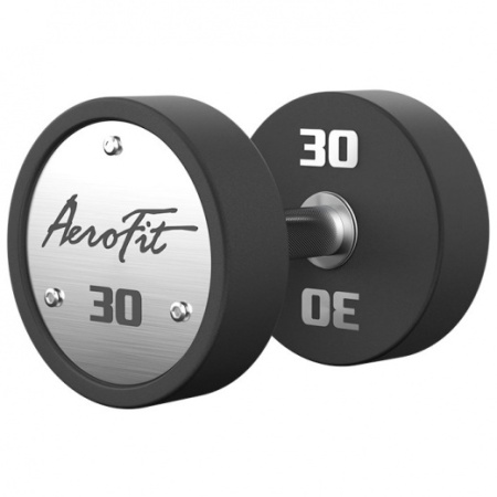 AeroFit AFPUDB27.5-37 набор полиуретановых гантелей, 27,5-37,5 кг, 5 пар, шаг 2,5 кг