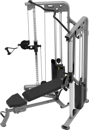 ES7030 Двойная регулируемая тяга ENCORE 2х77 кг, частичное зачехление весового стека