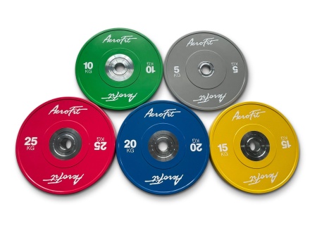 AFBDC25 Бамперный диск для кроссфита AeroFit 25 кг, красный