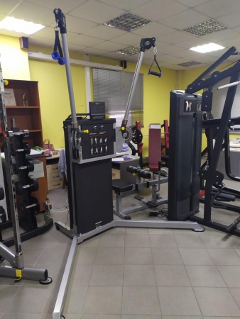 Многофункциональный HIIT тренажер двойная регулируемая тяга, с воздушным сопротивлением HSP-PRO-001