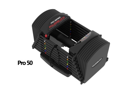 Регулируемые нерасширяемые гантели PowerBlock Pro 50 (23 кг)