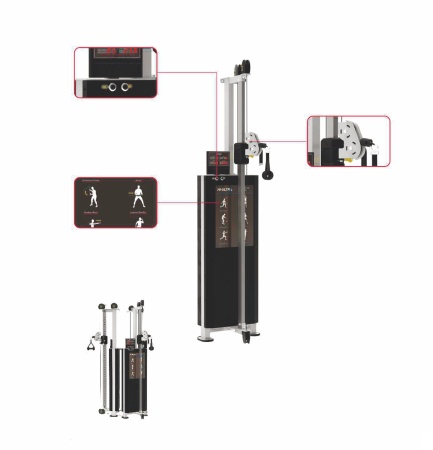 HSP-PRO-002 Многофункциональный HIIT тренажер двойная регулируемая тяговая колонна