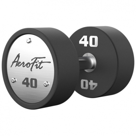 AeroFit AFPUDB40-50 набор полиуретановых гантелей, 40-50 кг, 5 пар, шаг 2,5 кг