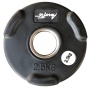 AFPLB2.5 Олимпийский обрезиненный диск AeroFit 2.5 кг, черный матовый.