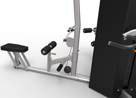 ES3000 3-х стековая мультистанция ENCORE, тяга сверху, гребная тяга, сгибание и разгибание ног, многопозиционный жим от груди и плеч 3х91кг