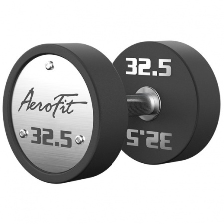 AeroFit AFPUDB27.5-37 набор полиуретановых гантелей, 27,5-37,5 кг, 5 пар, шаг 2,5 кг