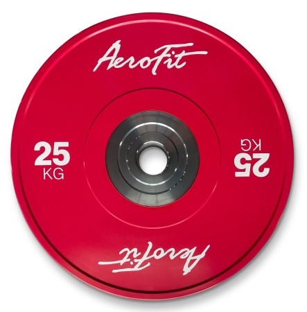 AFBDC25 Бамперный диск для кроссфита AeroFit 25 кг, красный