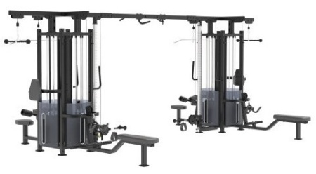 IF9327+IF9327+IF9327OPT 8-и стековая мультистанция Impulse Base (91 кг), без зачехления весового стека