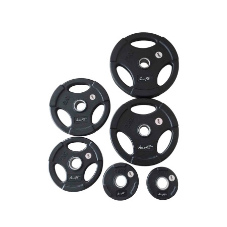 AFPLB2.5 Олимпийский обрезиненный диск AeroFit 2.5 кг, черный матовый.
